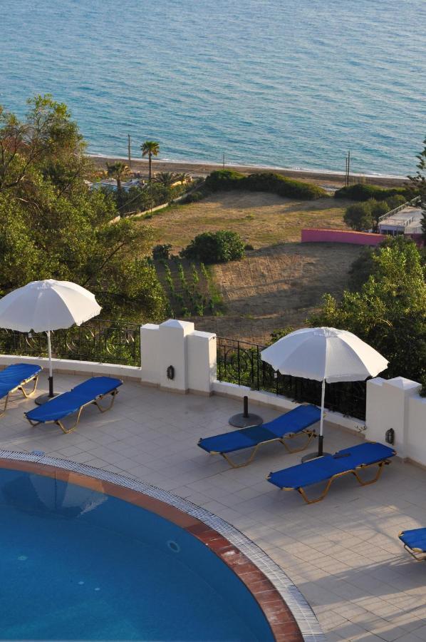 Holiday Apartments Maria With Pool And Panorama View - Agios Gordios Beach Exterior foto