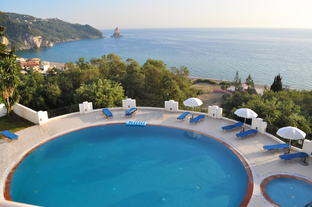 Holiday Apartments Maria With Pool And Panorama View - Agios Gordios Beach Exterior foto