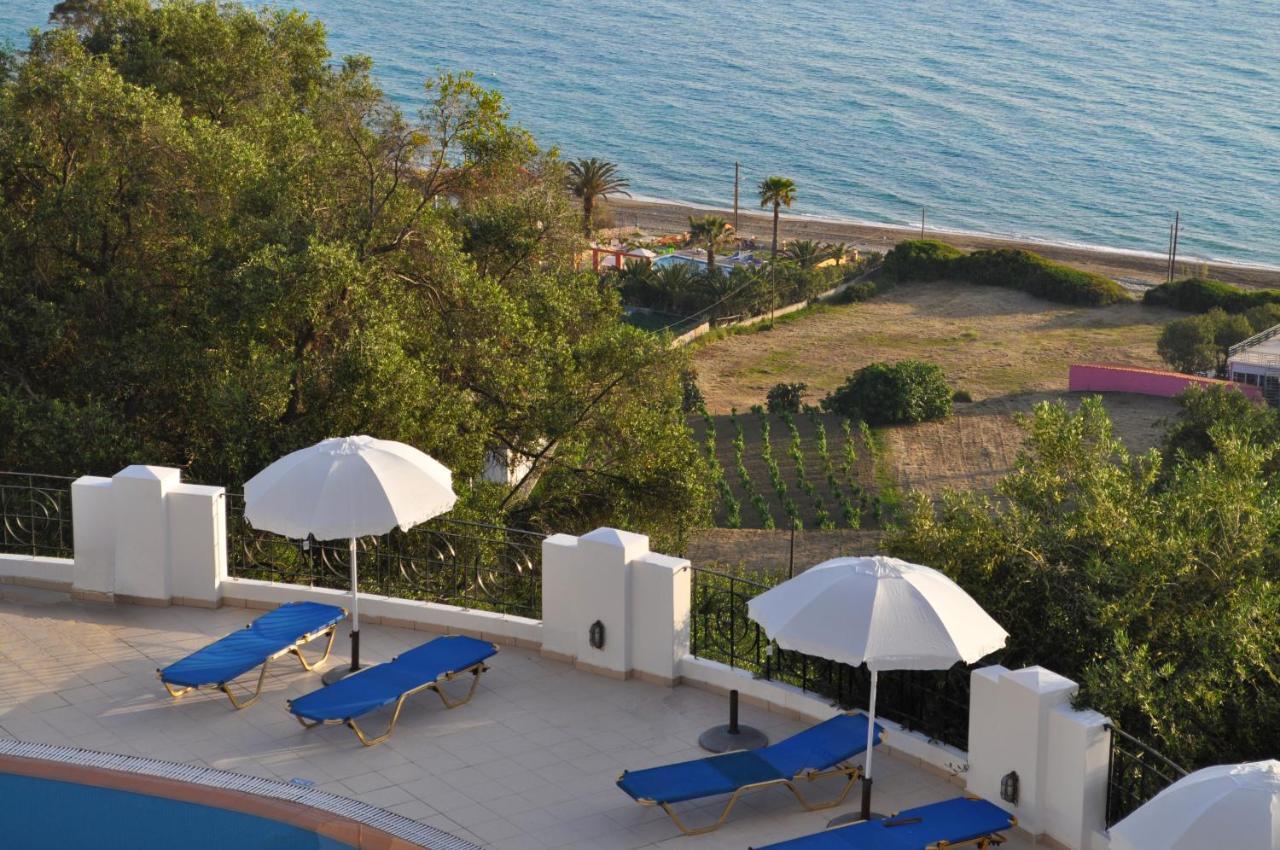 Holiday Apartments Maria With Pool And Panorama View - Agios Gordios Beach Exterior foto