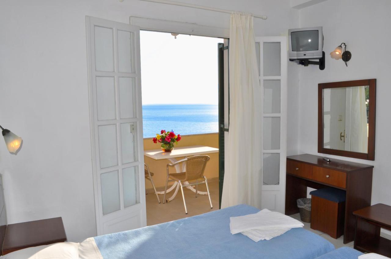 Holiday Apartments Maria With Pool And Panorama View - Agios Gordios Beach Exterior foto