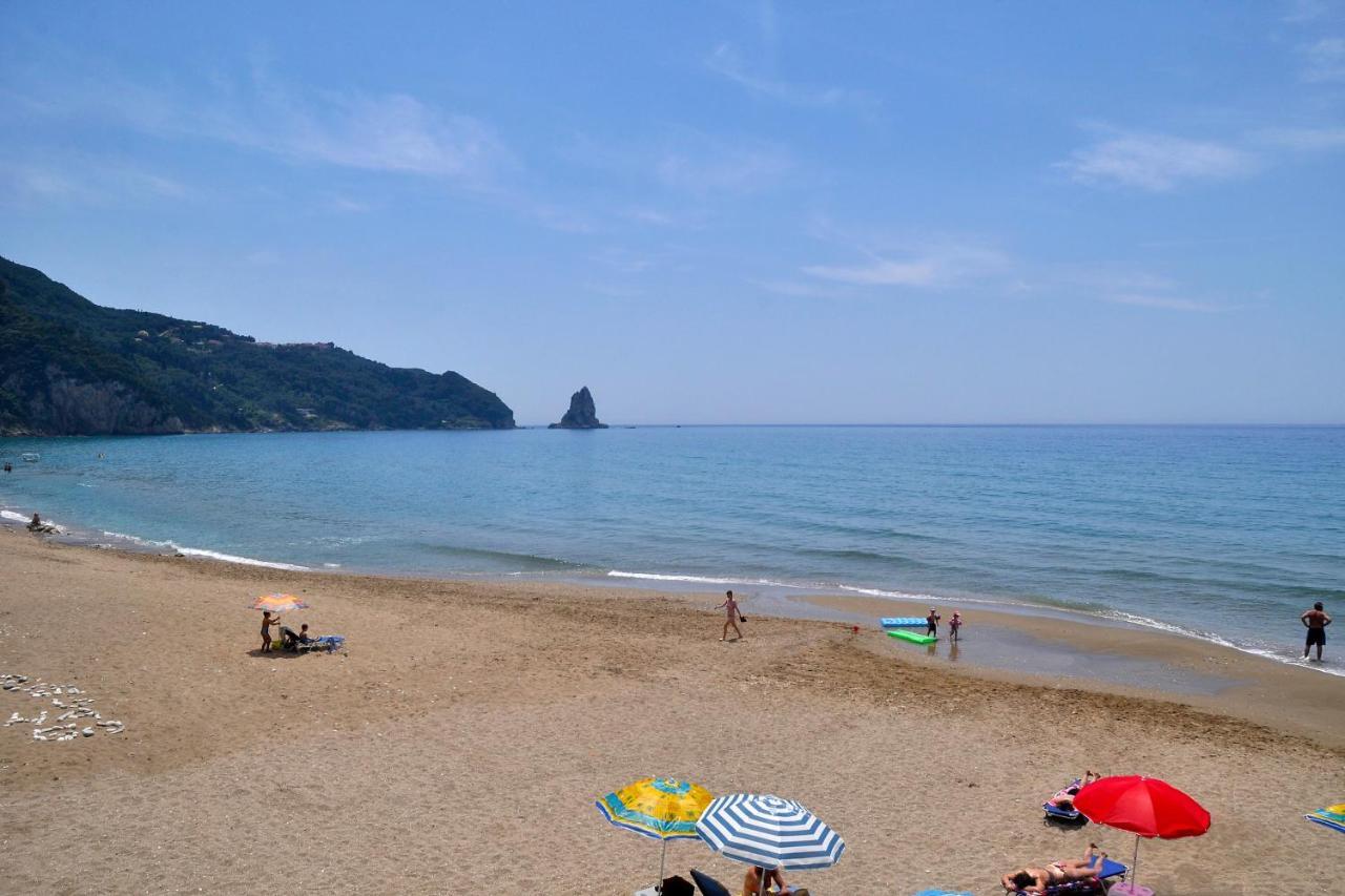 Holiday Apartments Maria With Pool And Panorama View - Agios Gordios Beach Exterior foto